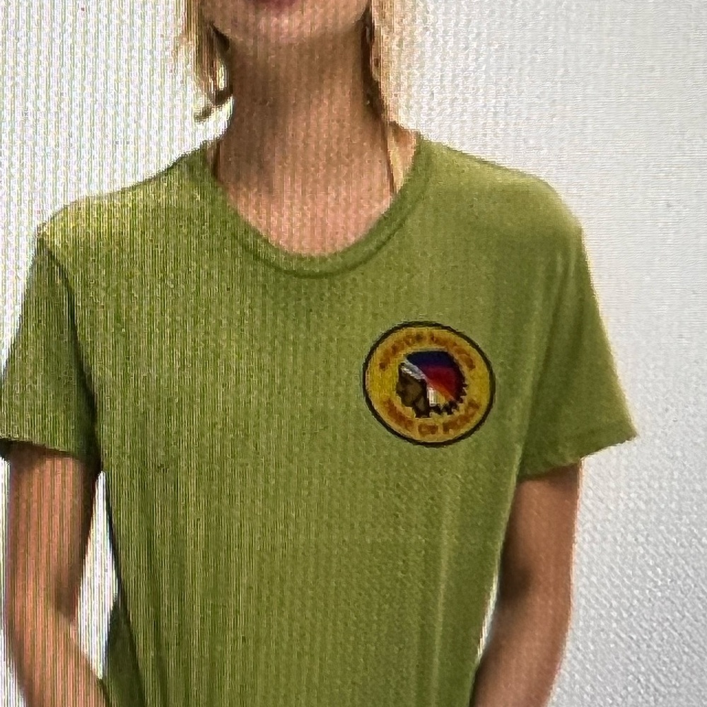 Aviator Nation tee. Worn once. Med. Supposed to have frosted edge. Made in LA!